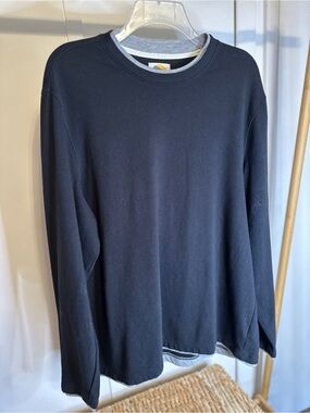 C&C California Black Long-Sleeve Thermal Crewneck